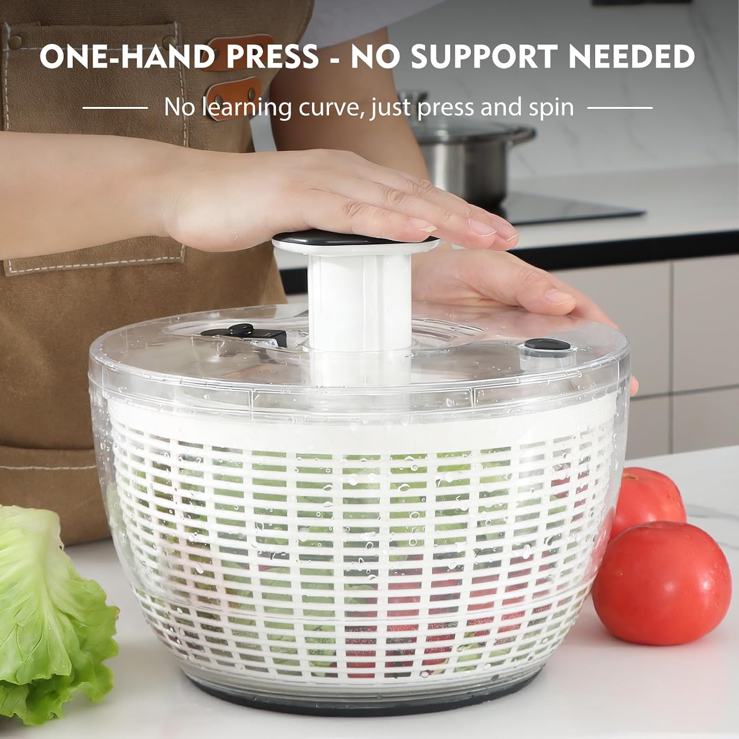 Salad Spinner - Essoreuse à salade 6,3 QT avec