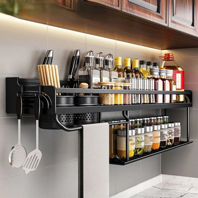 Kitchen Gadgets Storage Ideas - Étagère de cuisine murale 60/70/80 cm,