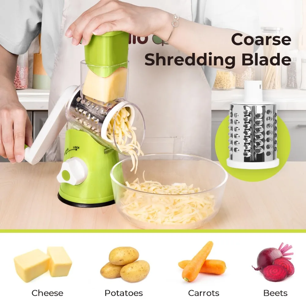 Kitchen Gadgets Wirecutter - Râpe rotative manuelle pour trancheuse de