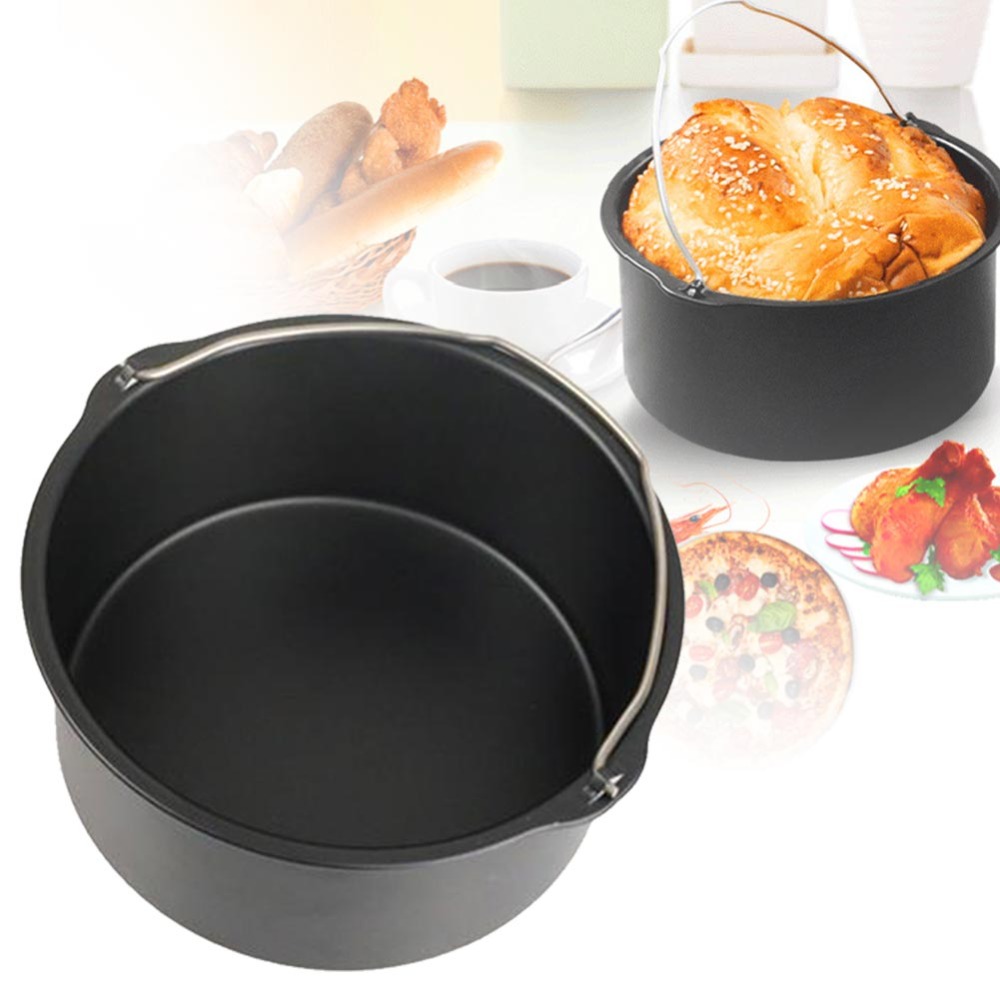 Air Fryer Accessories - Moule à gâteau antiadhésif, panier rond