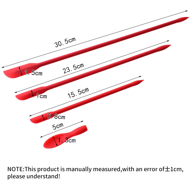 Kitchen Gadgets Small - Holaroom 3/6 pièces Spatules en silicone