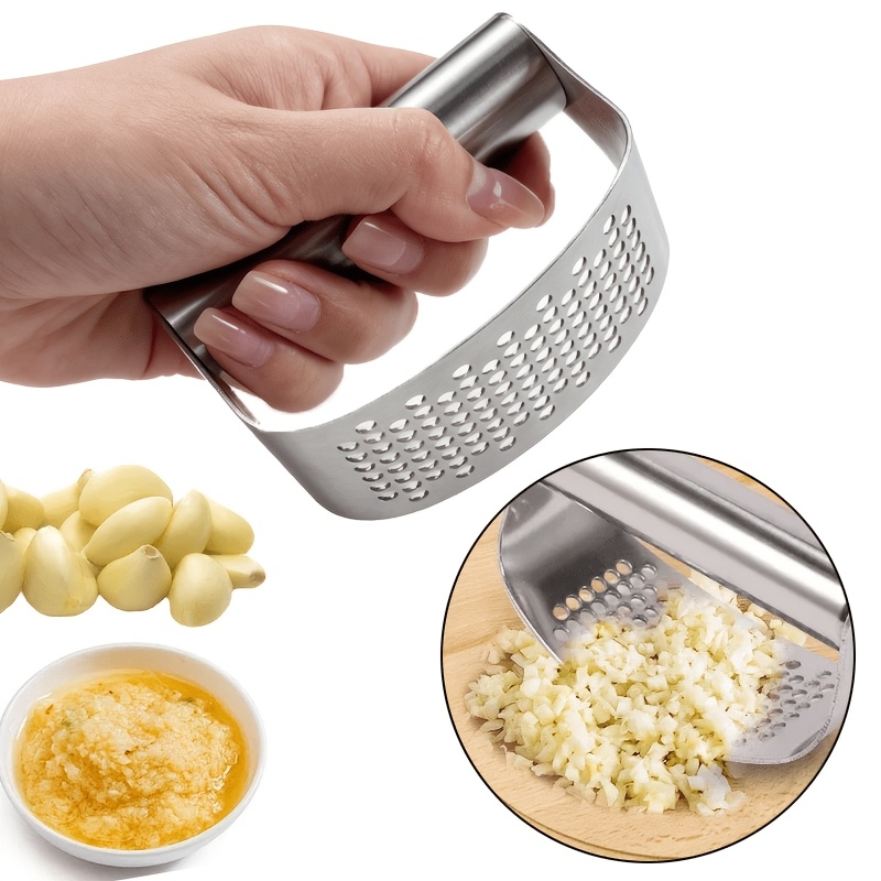 Manual Garlic Press - Presse-ail manuelle en acier inoxydable, facile