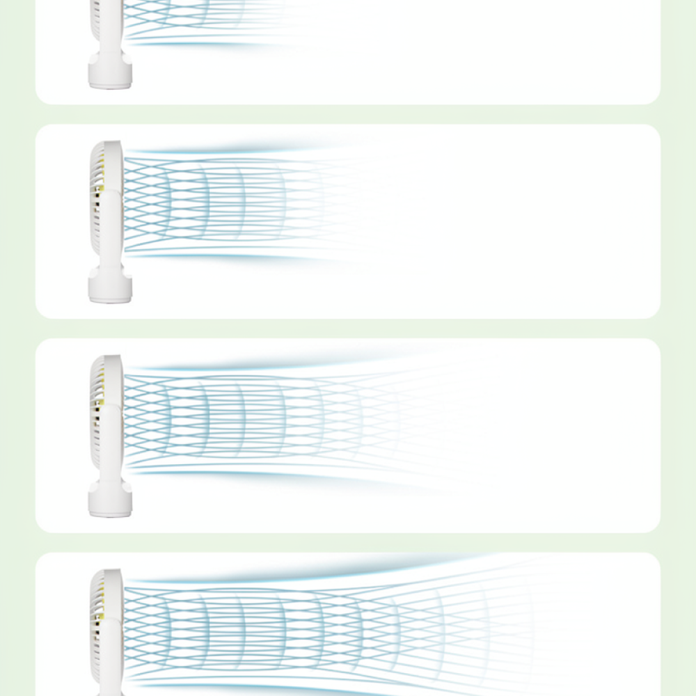 Kitchen Room Gadgets - Ventilateur de bureau rechargeable par USB,