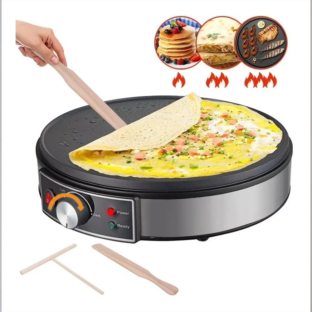 Kitchen Gadgets Roti Maker - Machine à Crêpes Électrique Professionnelle –