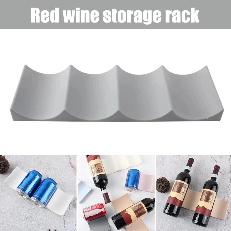 Kitchen Gadgets Storage Ideas - Porte-bouteilles de vin empilable, organisateur de