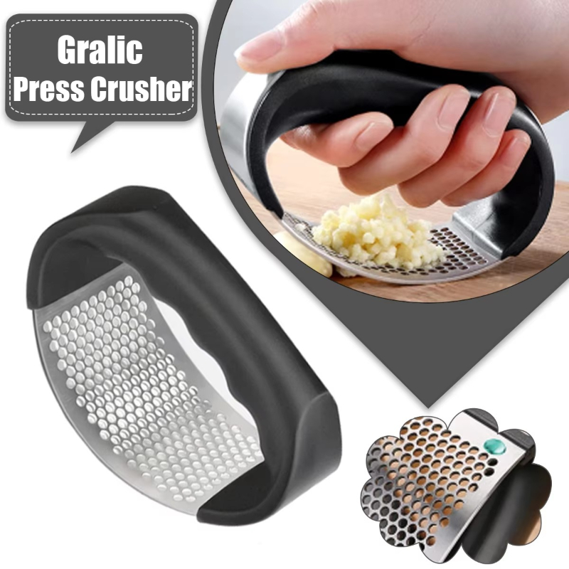 Manual Garlic Press - Presse-ail en acier inoxydable, hachoir manuel