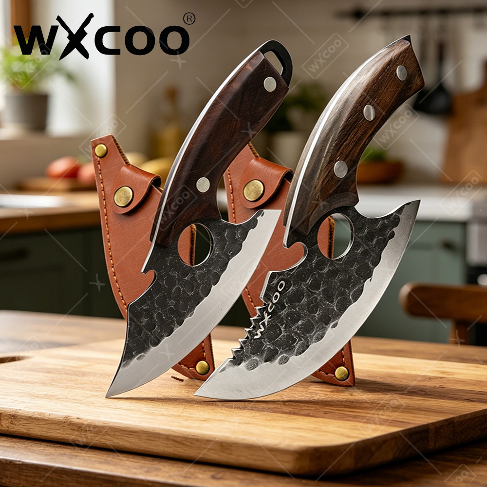 Kitchen Gadgets For Arthritic Hands - Couteau de boucher professionnel WXCOO, fourreau