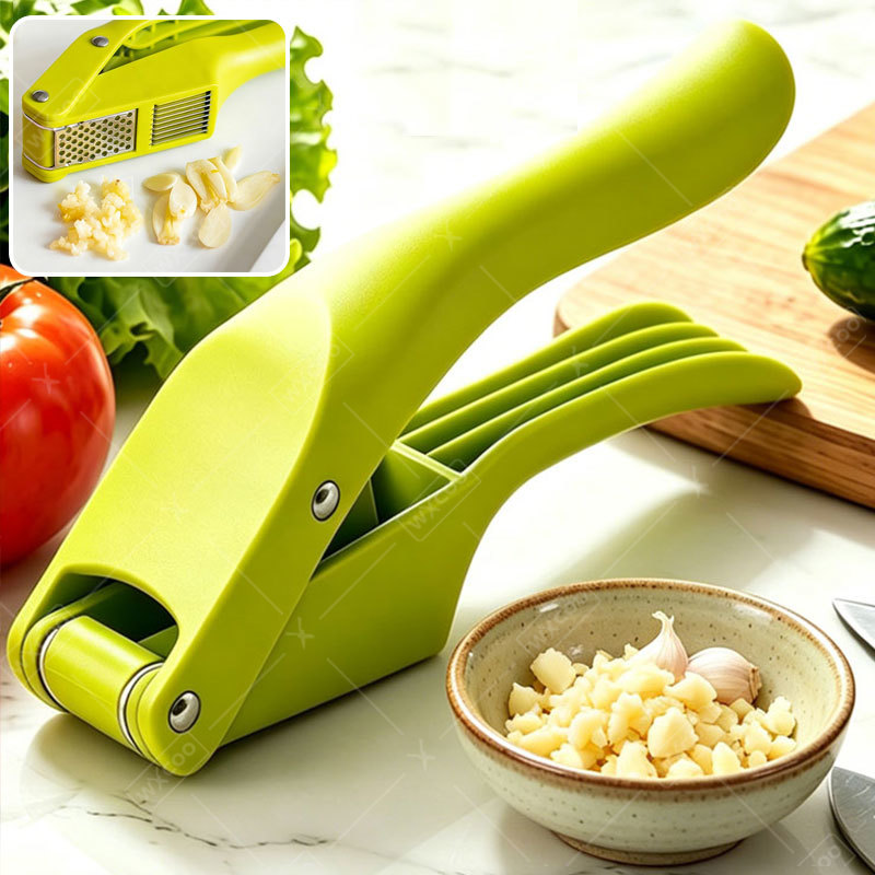 Manual Garlic Press - Presse-ail 2 en 1 pratique, trancheuse