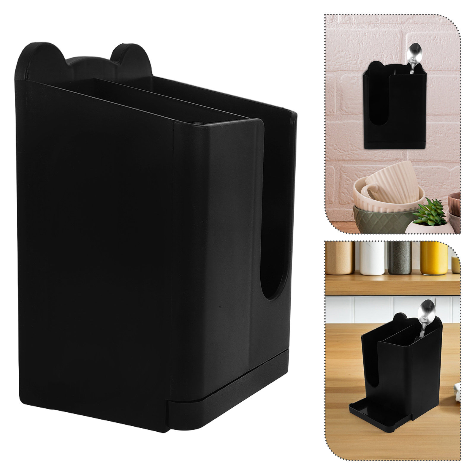 Kitchen Utensil Holder - 2 pièces : support mural pour
