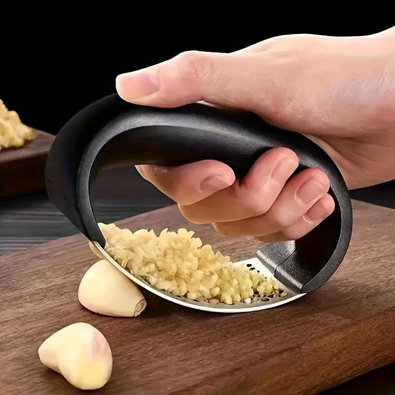 Manual Garlic Press - Presse-ail manuelle en acier inoxydable, coupe-légumes,