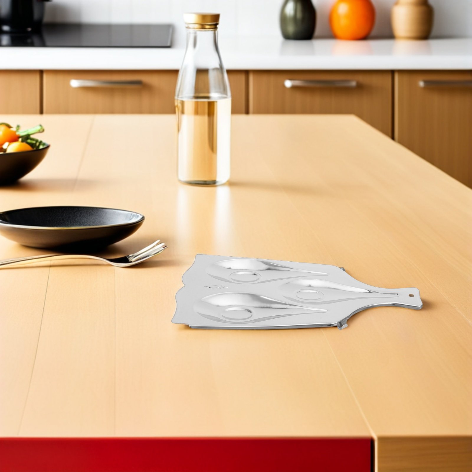 Repose-cuillère à trois compar - Kitchen Utensil Holder avis et prix