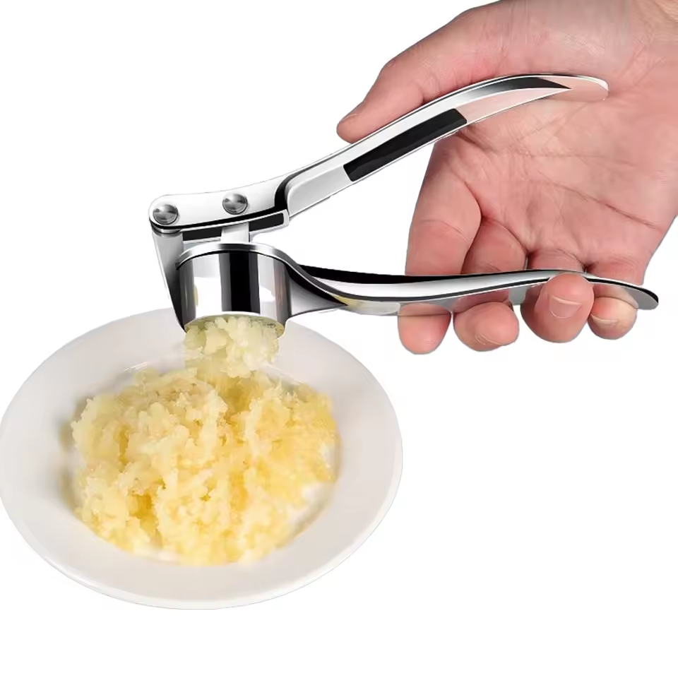 Presse-ail manuel en acier ino - Manual Garlic Press avis et prix