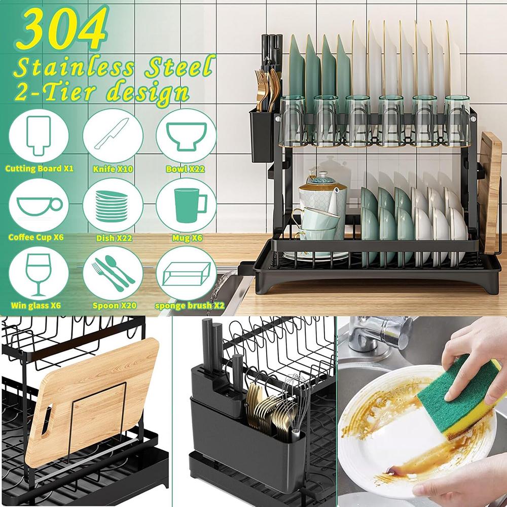 Égouttoir à vaisselle à 2 nive - Kitchen Gadgets Storage Ideas avis et prix