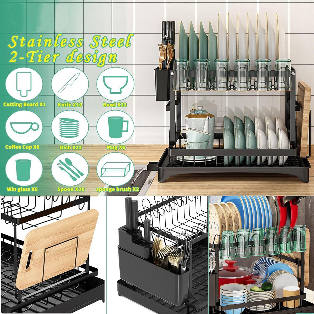 Égouttoir à vaisselle à 2 nive - Kitchen Gadgets Storage Ideas avis et prix