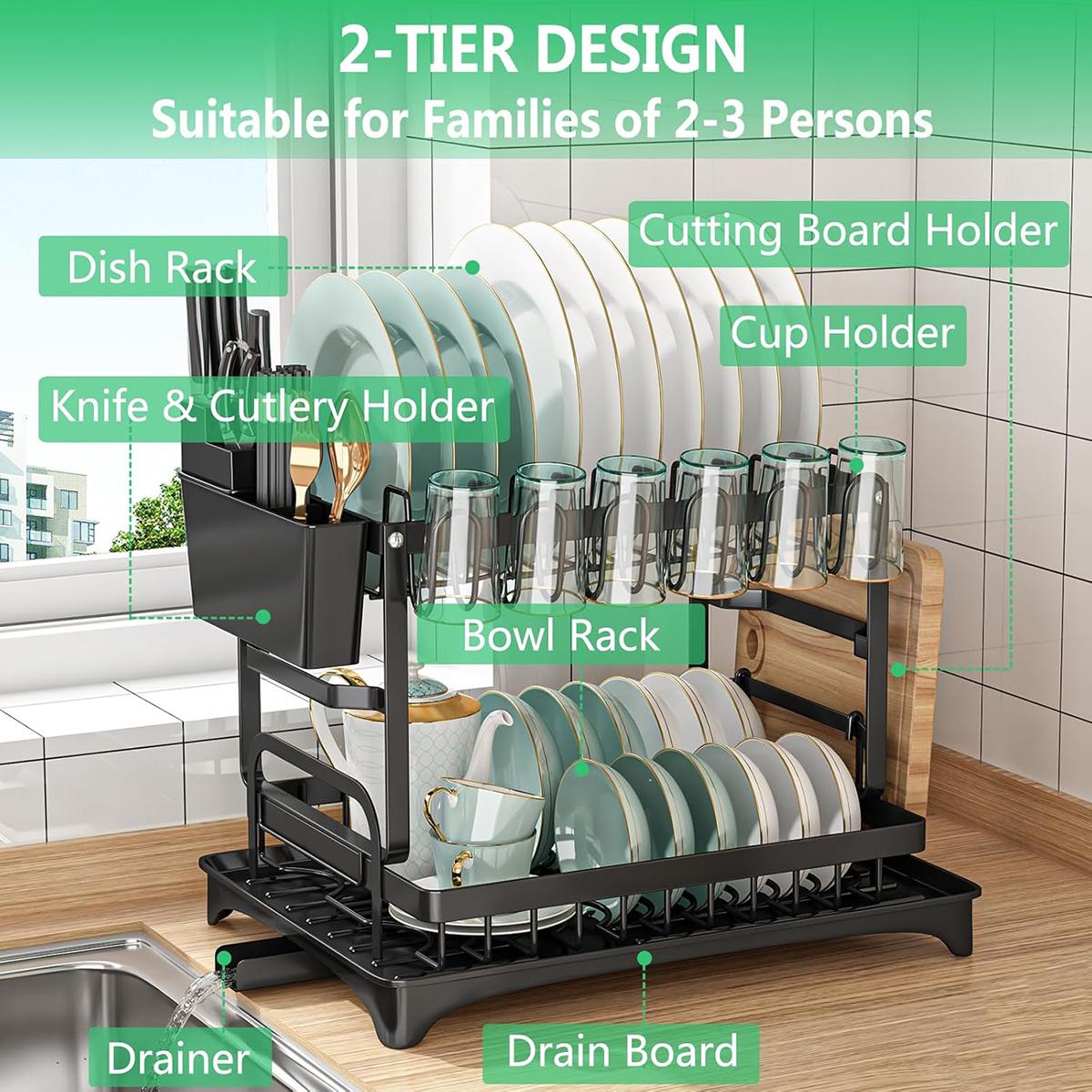 Égouttoir à vaisselle à 2 nive - Kitchen Gadgets Storage Ideas avis et prix