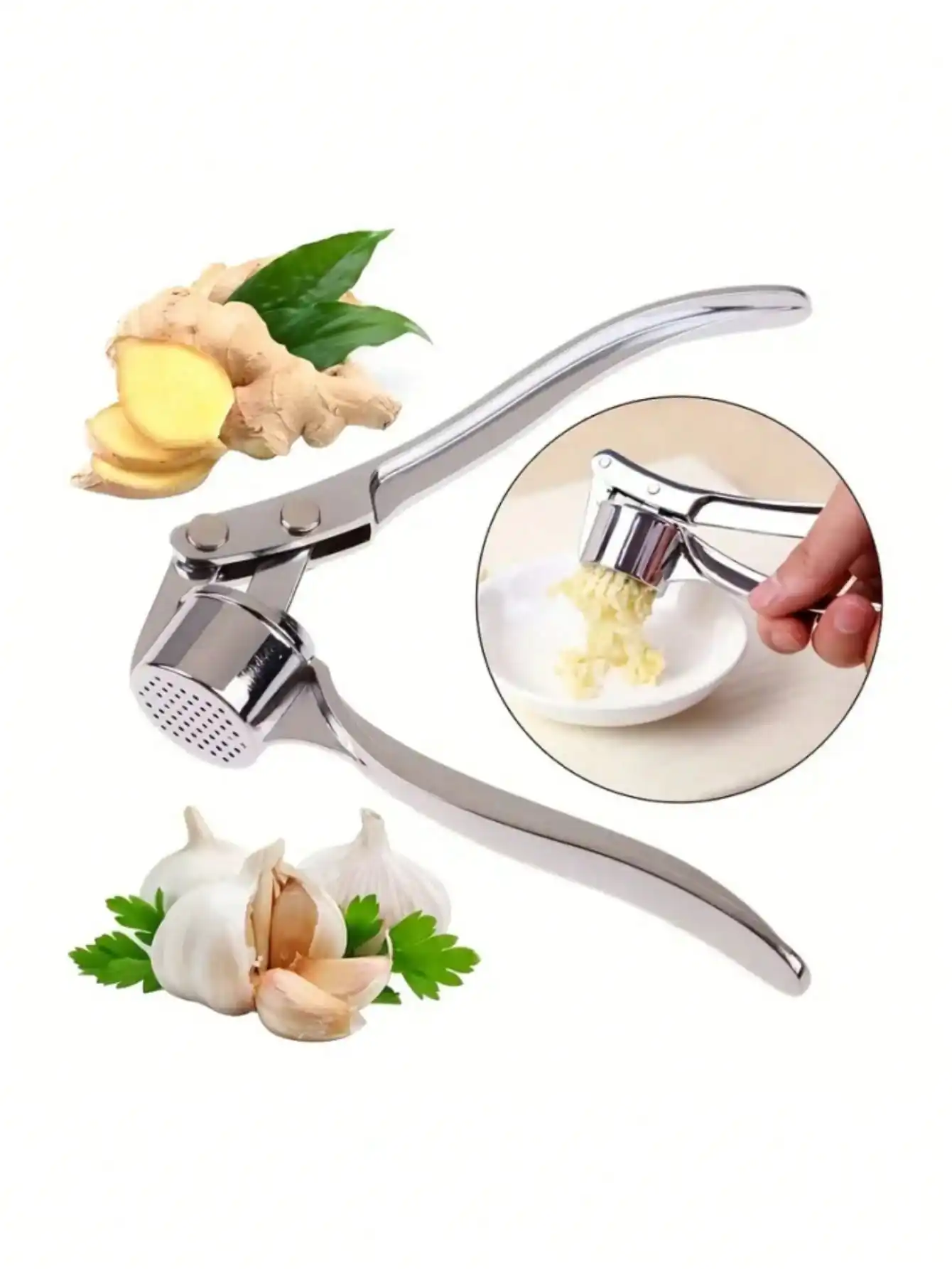 Presse-ail manuel en acier ino - Manual Garlic Press avis et prix