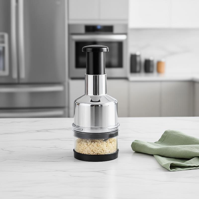 Presse-ail manuel en acier ino - Manual Garlic Press avis et prix