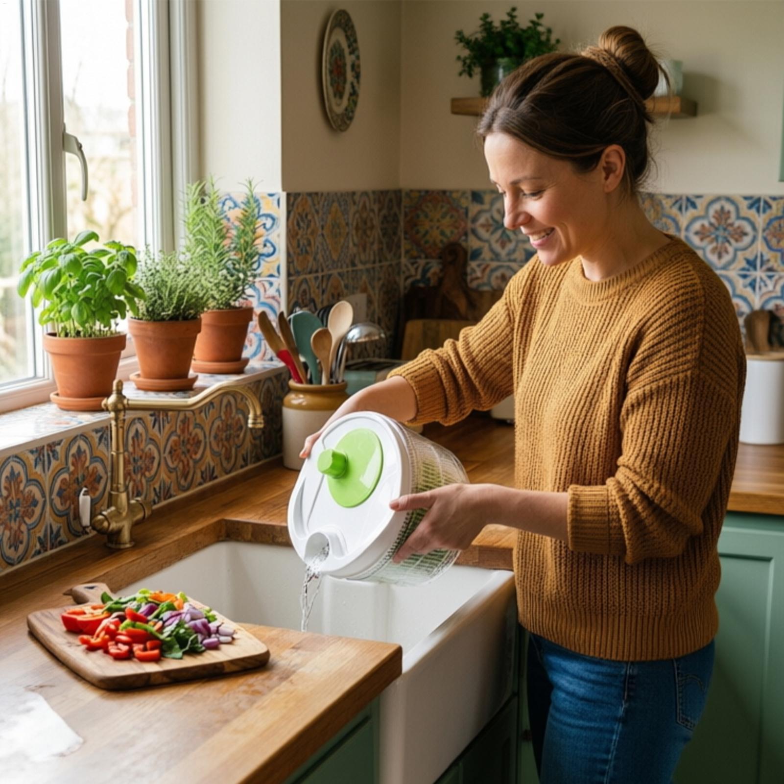 Essoreuse à légumes manuelle m - Salad Spinner avis et prix
